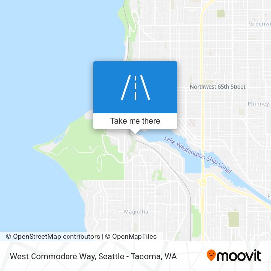 West Commodore Way map