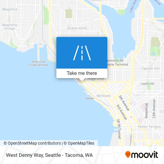 West Denny Way map