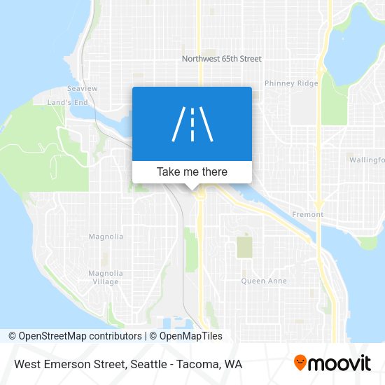 West Emerson Street map