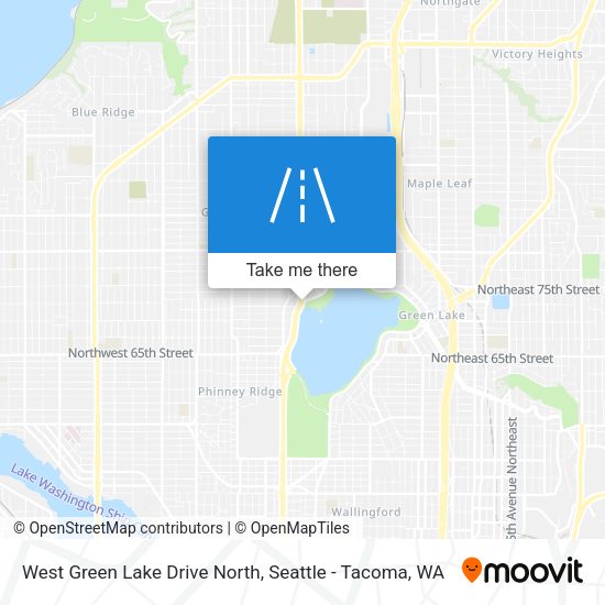 West Green Lake Drive North map