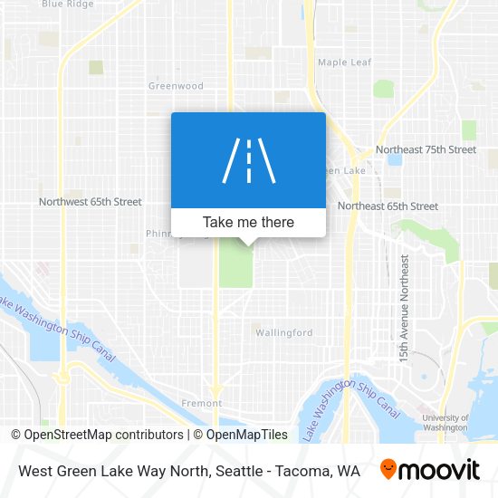 West Green Lake Way North map