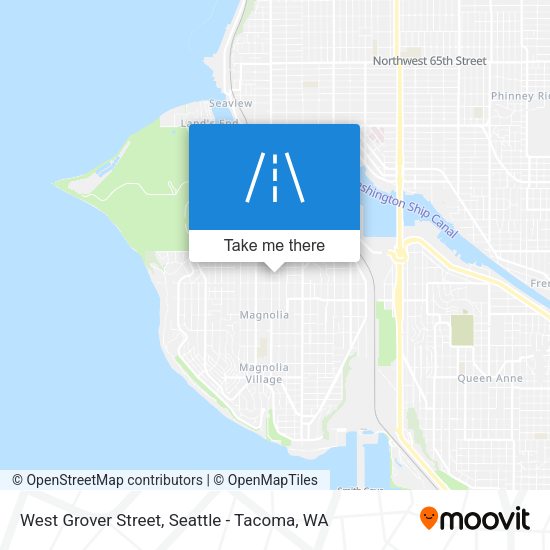 West Grover Street map