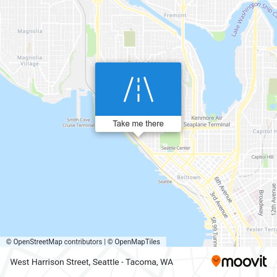 West Harrison Street map