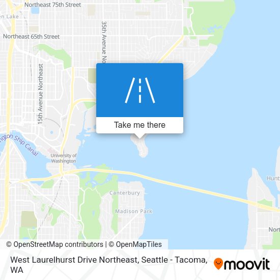 Mapa de West Laurelhurst Drive Northeast
