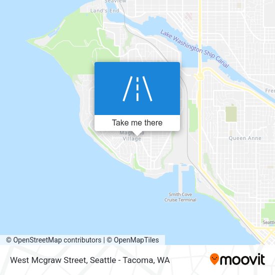 Mapa de West Mcgraw Street