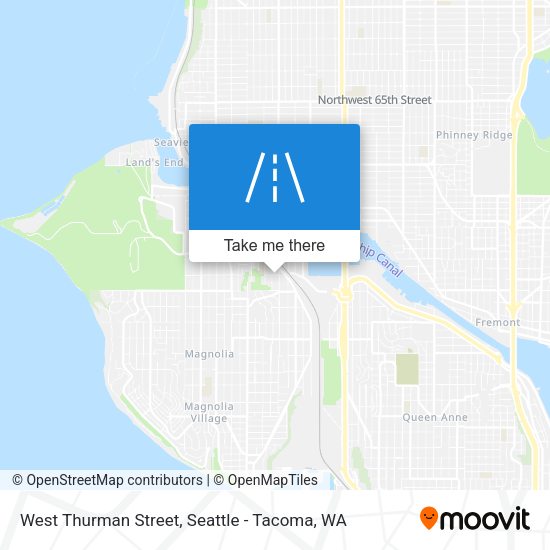 Mapa de West Thurman Street