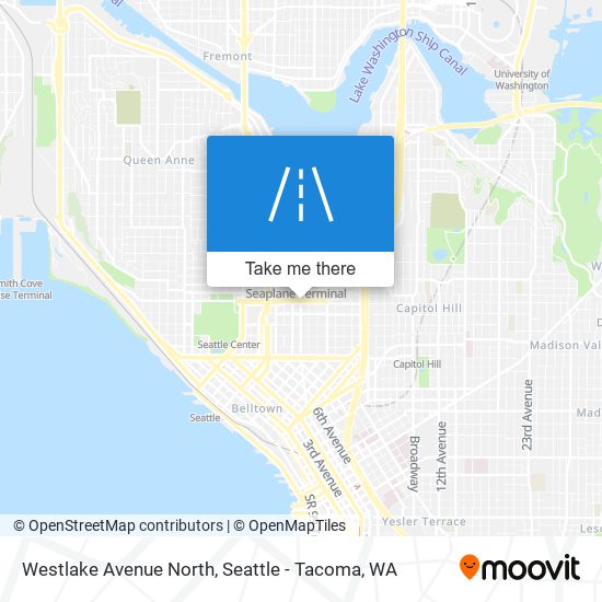 Westlake Avenue North map