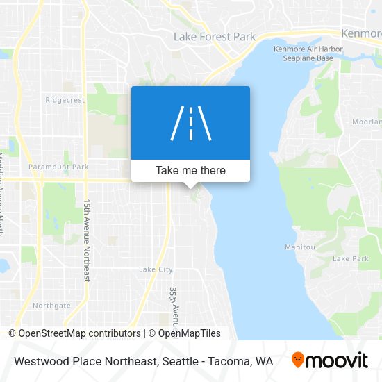 Mapa de Westwood Place Northeast