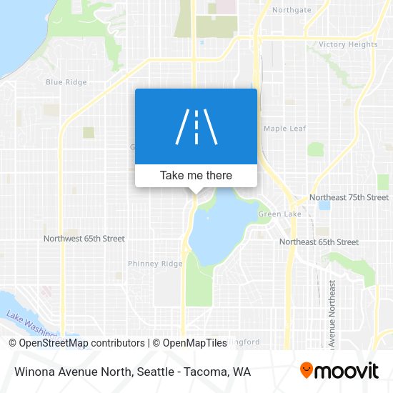 Winona Avenue North map
