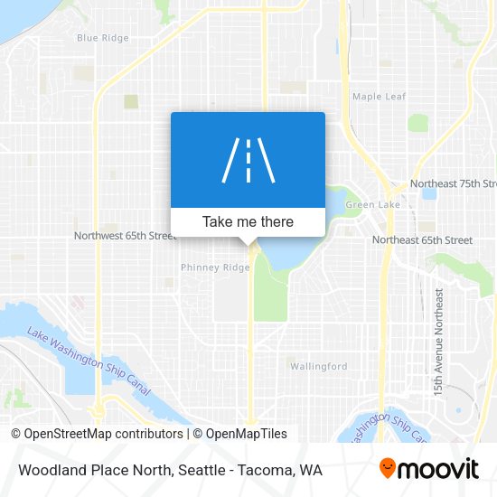 Woodland Place North map