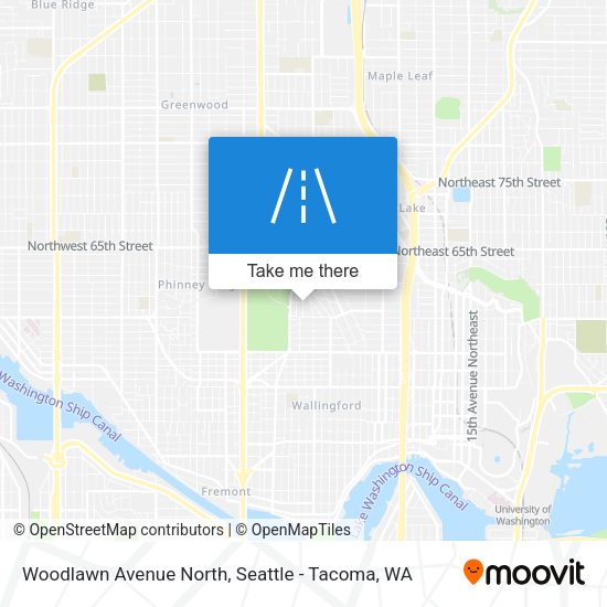 Woodlawn Avenue North map