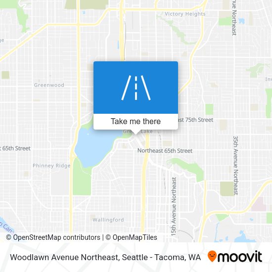 Mapa de Woodlawn Avenue Northeast