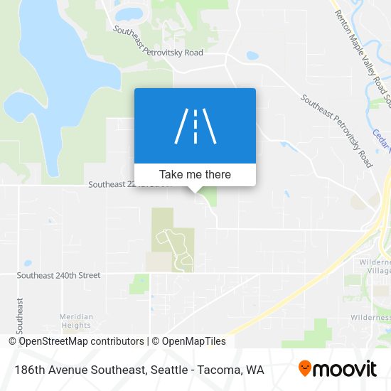 Mapa de 186th Avenue Southeast