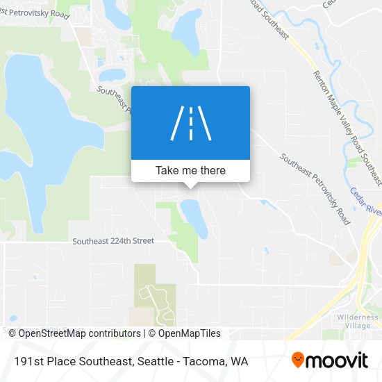 191st Place Southeast map