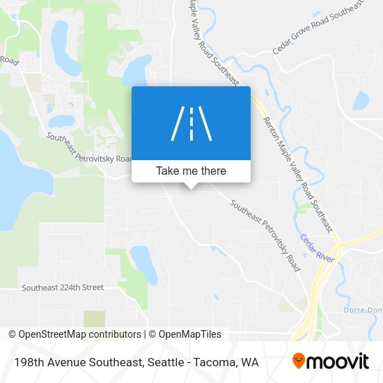 198th Avenue Southeast map