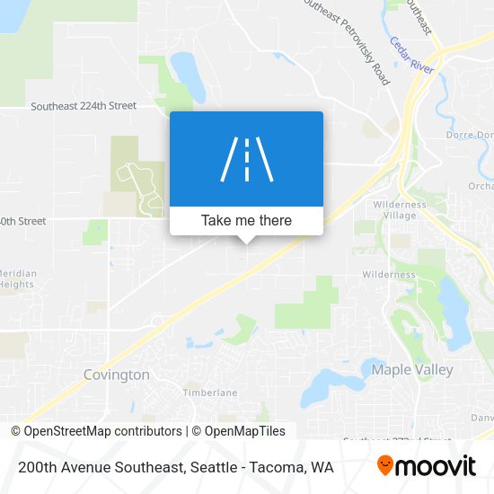 200th Avenue Southeast map