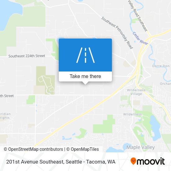 Mapa de 201st Avenue Southeast