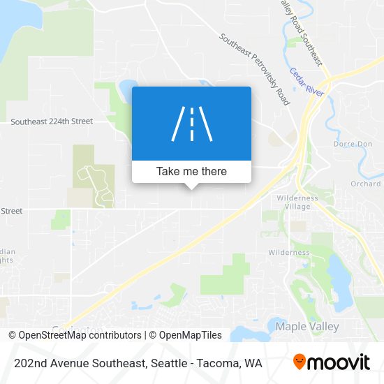 202nd Avenue Southeast map