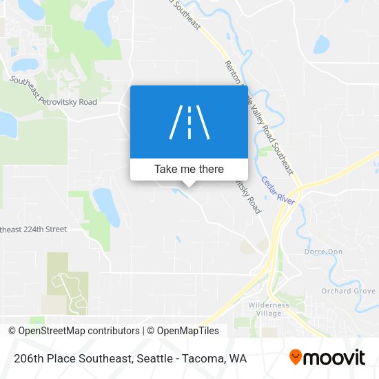 Mapa de 206th Place Southeast