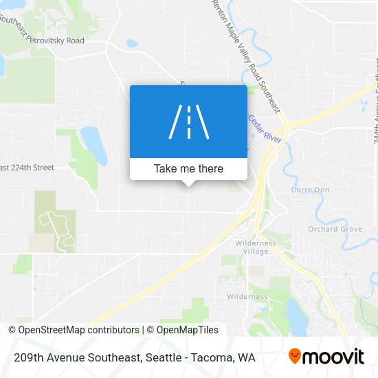 209th Avenue Southeast map