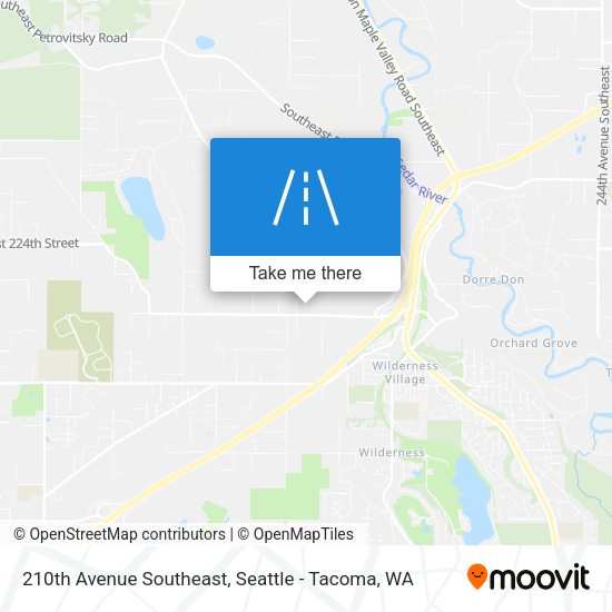 Mapa de 210th Avenue Southeast