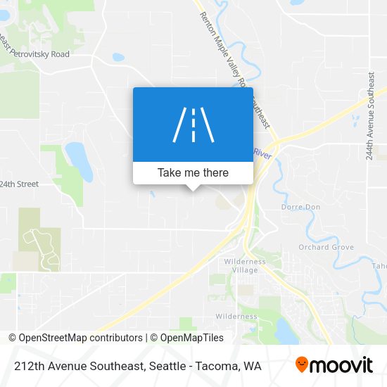 212th Avenue Southeast map