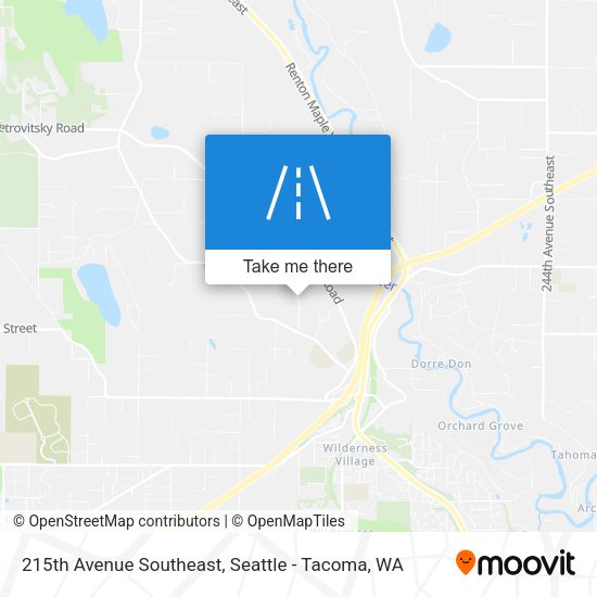 215th Avenue Southeast map