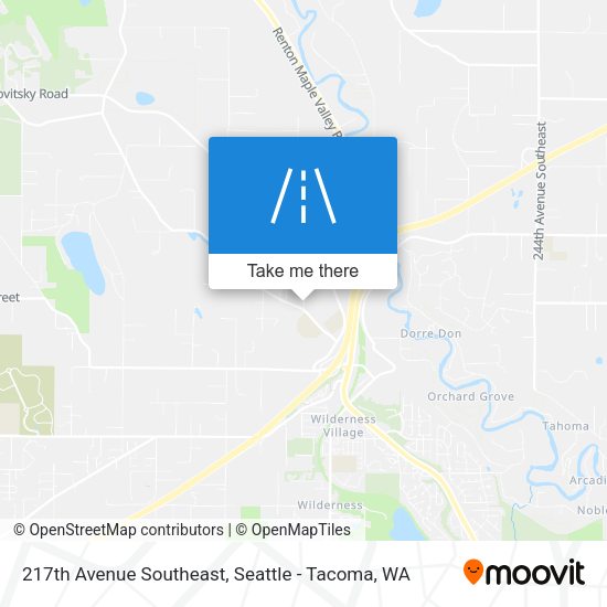 217th Avenue Southeast map