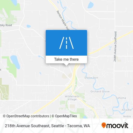 218th Avenue Southeast map