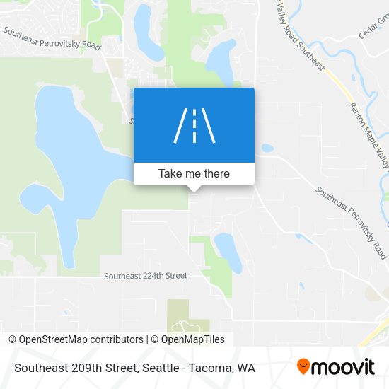 Southeast 209th Street map