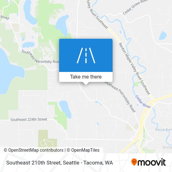 Southeast 210th Street map