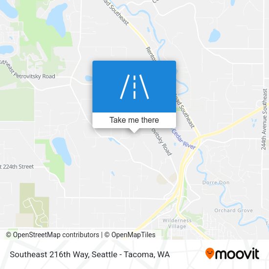 Southeast 216th Way map