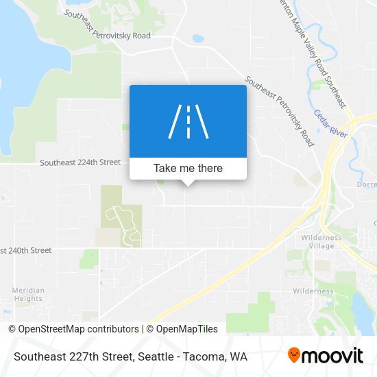 Southeast 227th Street map