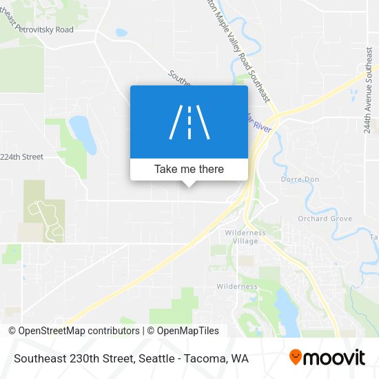 Southeast 230th Street map