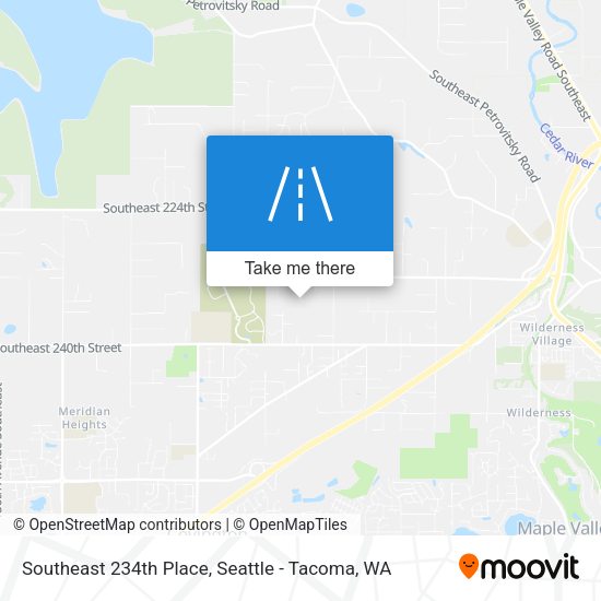 Mapa de Southeast 234th Place