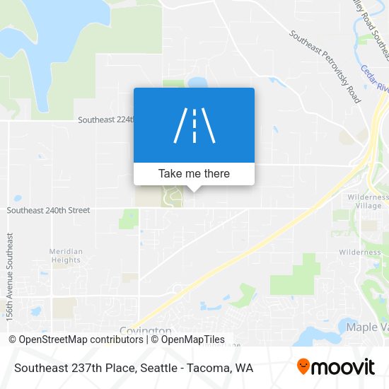 Southeast 237th Place map