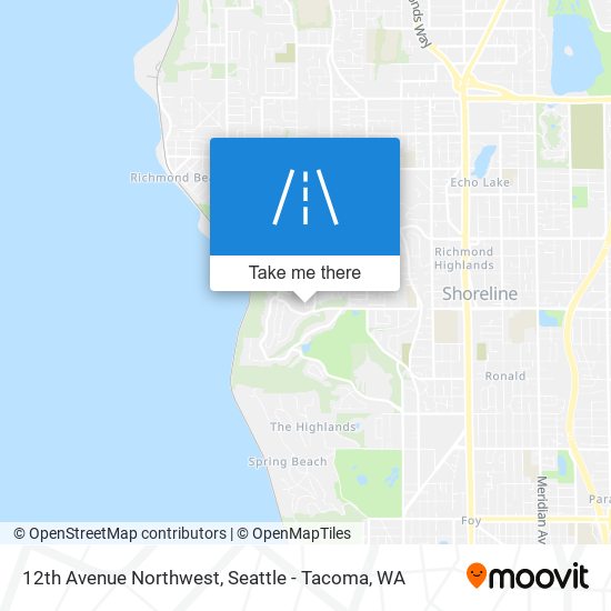 12th Avenue Northwest map