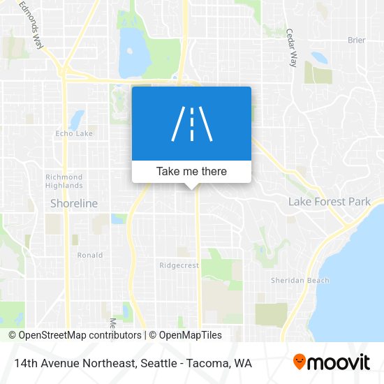 14th Avenue Northeast map