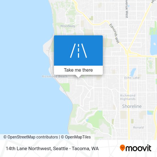 14th Lane Northwest map