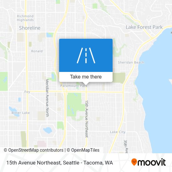 Mapa de 15th Avenue Northeast