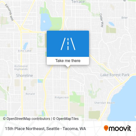 Mapa de 15th Place Northeast
