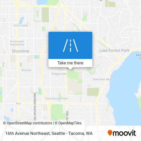 16th Avenue Northeast map