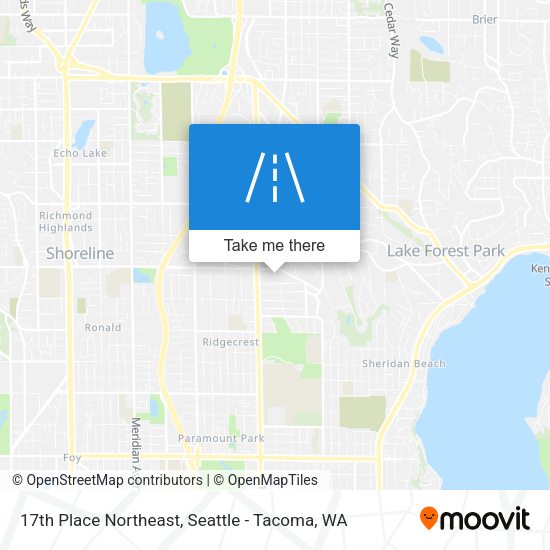 Mapa de 17th Place Northeast