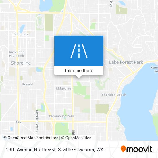 18th Avenue Northeast map