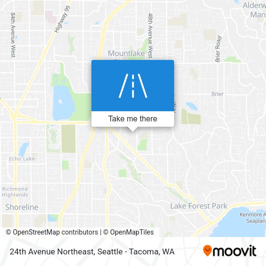 24th Avenue Northeast map