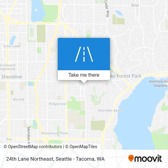 Mapa de 24th Lane Northeast