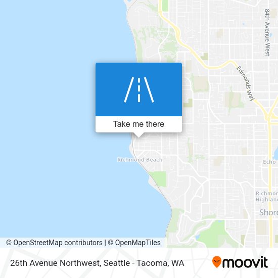 26th Avenue Northwest map