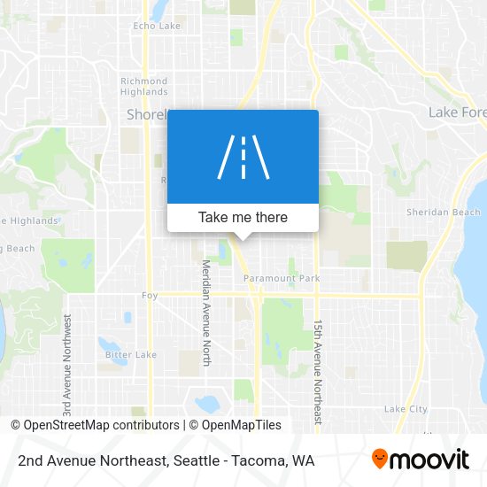 2nd Avenue Northeast map