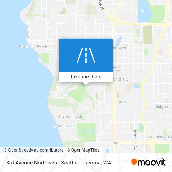 Mapa de 3rd Avenue Northwest
