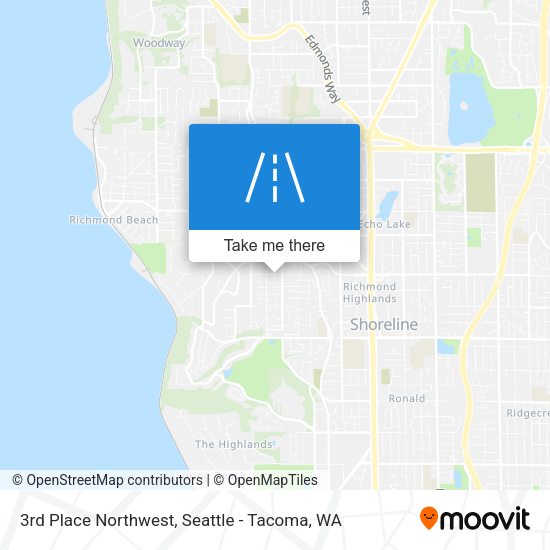 Mapa de 3rd Place Northwest